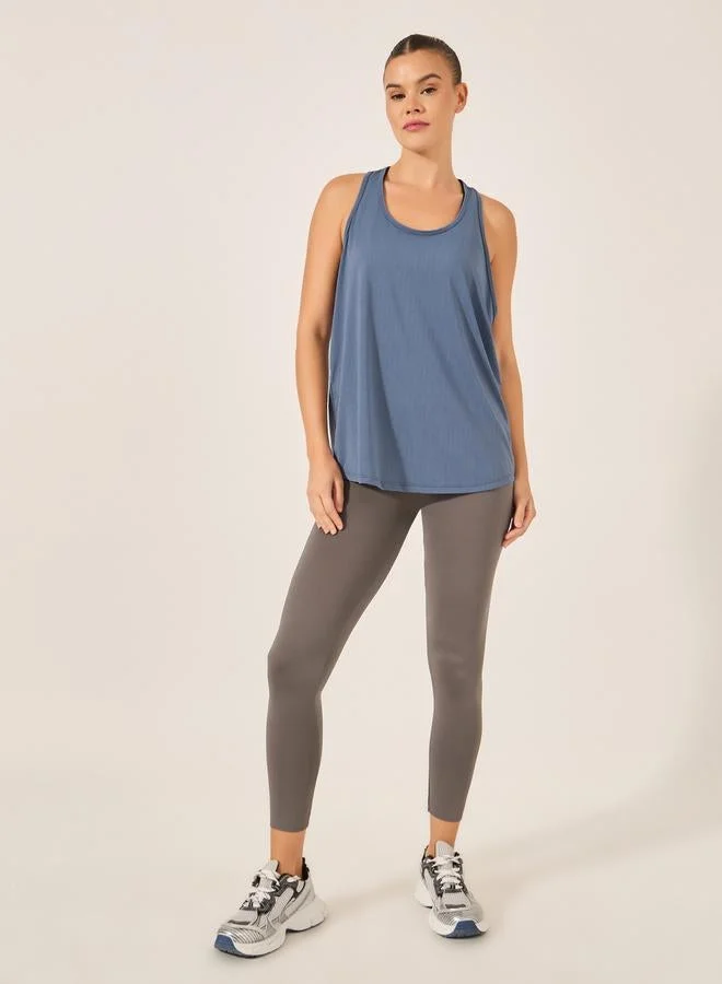 Styli Active Textured Racerback Tank Top