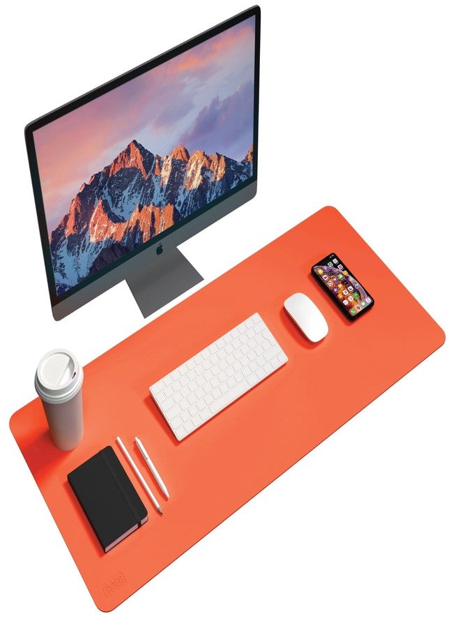 Black+Decker Faux Leather Desk Mat Keyboard & Mouse - Protective Desk Decor - Gaming & Work Mat - Image 1