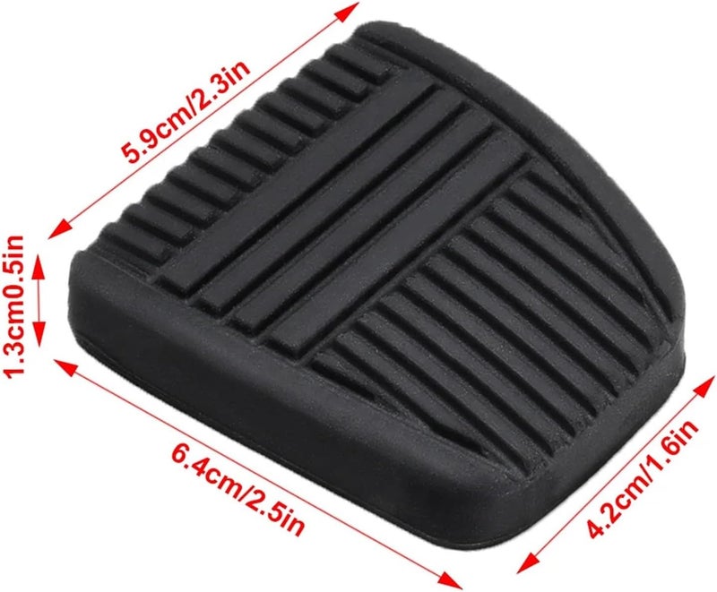 Wivplex Brake and Clutch Pedal Pad Set for Toyota - Image 2