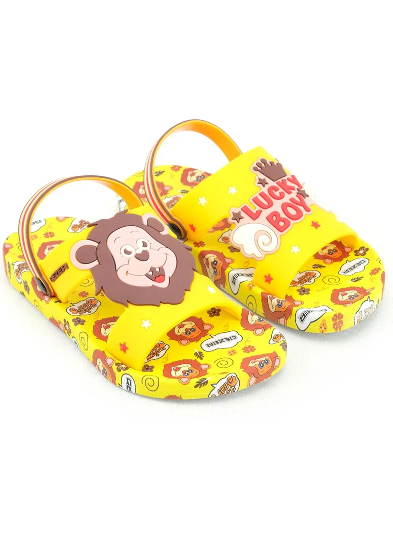 Gezer Summer Men's Children's Daily Pool Beach Slippers-Sandals Suitable for Wet Floor