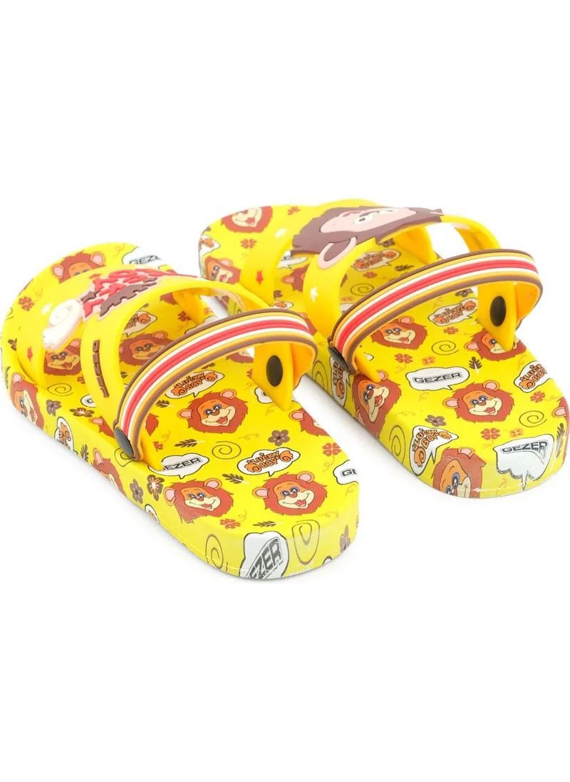 Gezer Summer Men's Children's Daily Pool Beach Slippers-Sandals Suitable for Wet Floor
