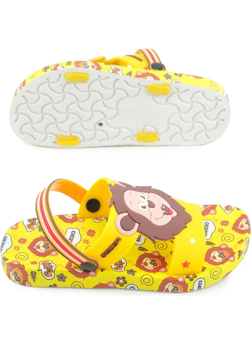 Gezer Summer Men's Children's Daily Pool Beach Slippers-Sandals Suitable for Wet Floor