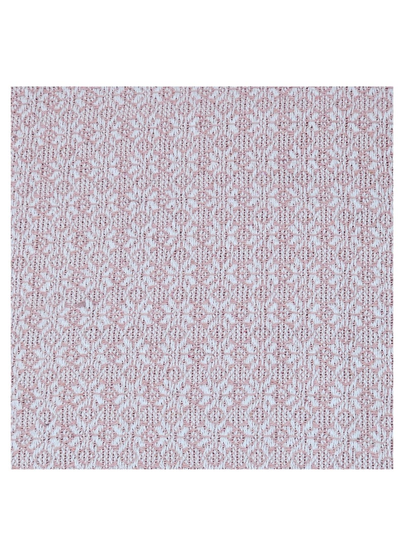 Fabienne Turkish Cotton Throw Blanket Knitted Suitable for Bed, Sofa and Chair Pink 170x200 cm - Image 4