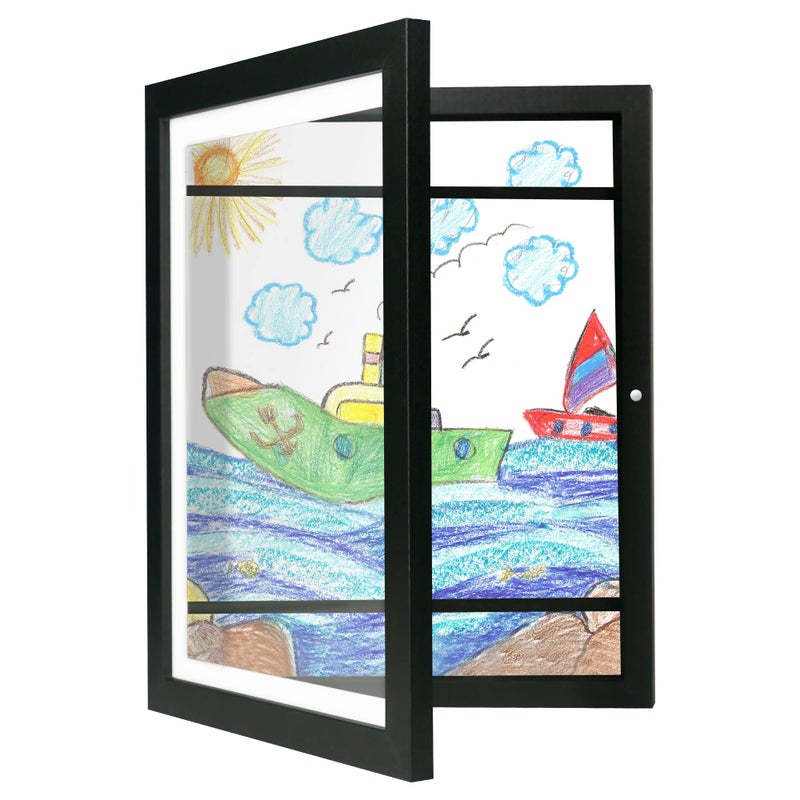 iRahmen Kids Art Frame - 9x12 Front Opening Kids Frames for Artwork  Kids Artwork Frames Changeable Storage Holds 50  Kids Artwork Frames for Children Art Projects  Drawings  3D Art  Crafts - Image 1