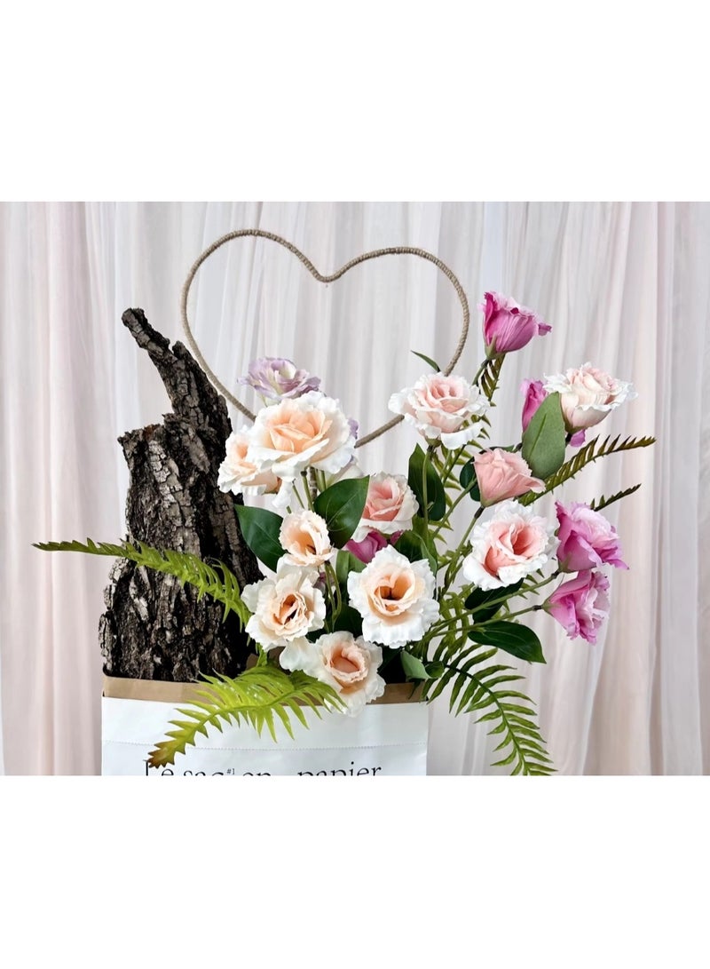 Huitich Artificial Flower Decor for Home, Parties, and Weddings Champagne  - Image 5