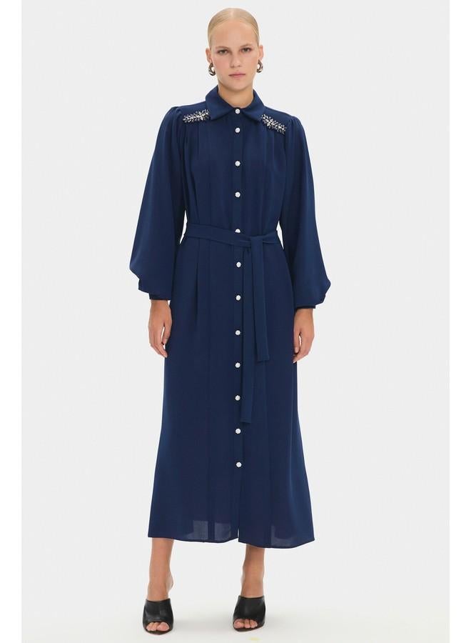 جون فستان بوبلين مزخرف - Image 1