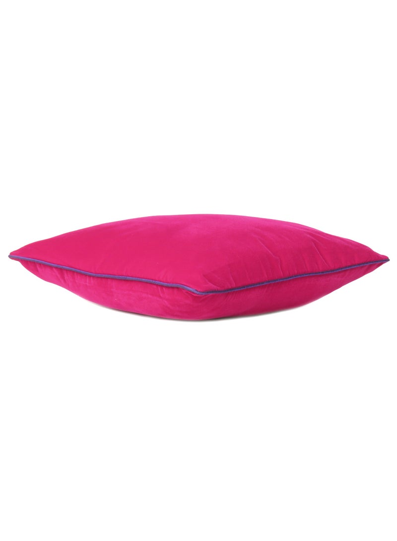 ريارا مجموعة من 2 غطاء وسادة مخملي سادة للديكور المنزلي (16 × 16 بوصة)  - Image 4