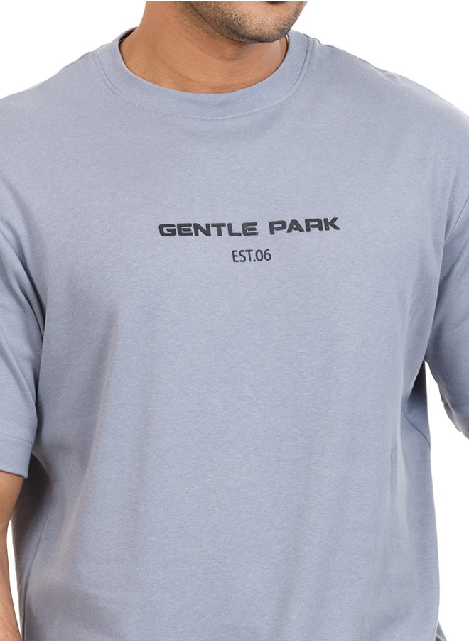 Gentle Park COTTON STEEL GRAY T-Shirt  - Image 5