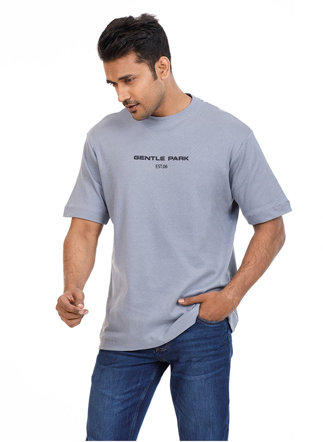 Gentle Park COTTON STEEL GRAY T-Shirt  - Image 4