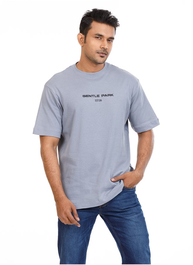 Gentle Park COTTON STEEL GRAY T-Shirt  - Image 3