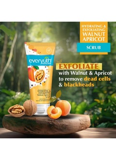 Everyuth Everyuth Naturals Hydrating & Exfoliating Walnut Apricot Scrub, 100gm, Tube  - Image 3