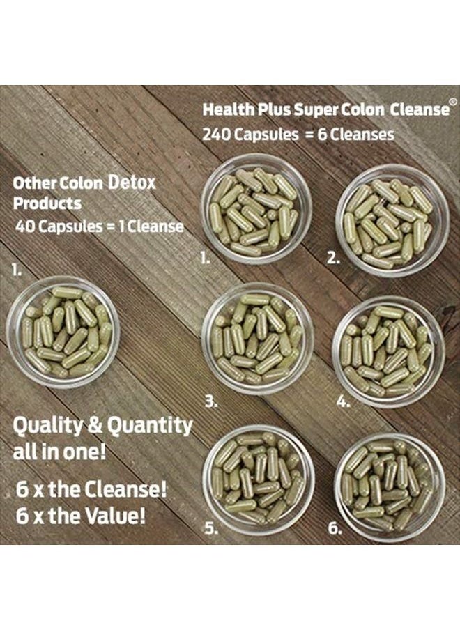Health Plus Inc Super Colon Cleanse 530 mg 240 Capsules, Package may vary  - Image 3