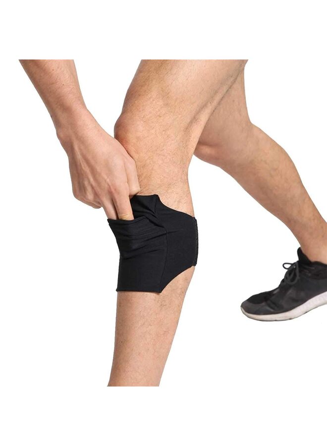 Generic Cell Phone Leg Straps Leg Phone Holder Arm Smartphone Band Non Slip Ankle Wallet Calf Leg Phone Straps Adjustable Arm Pouch for Women Men Running Hiking Equestrian(Color : BLACK) - Image 2