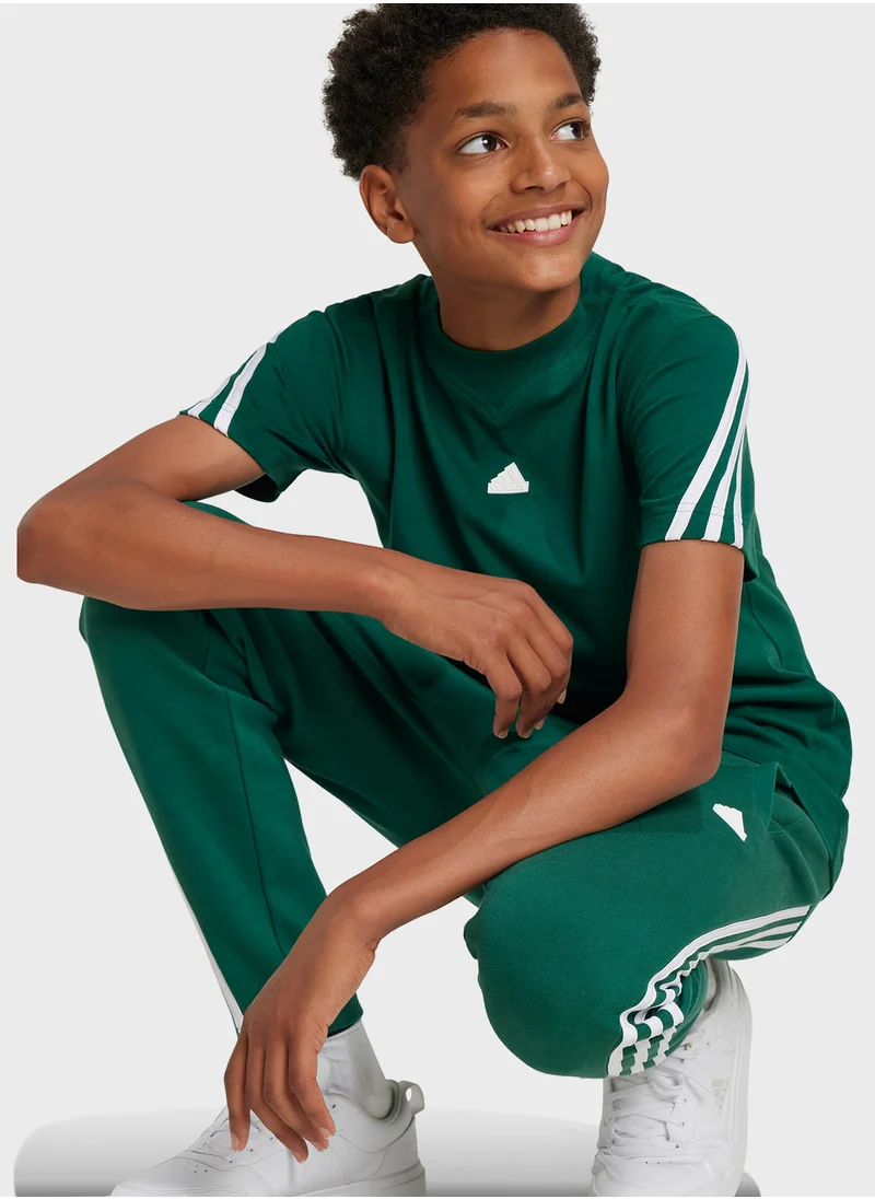 Adidas Youth Future Icon 3 Stripes T-Shirt