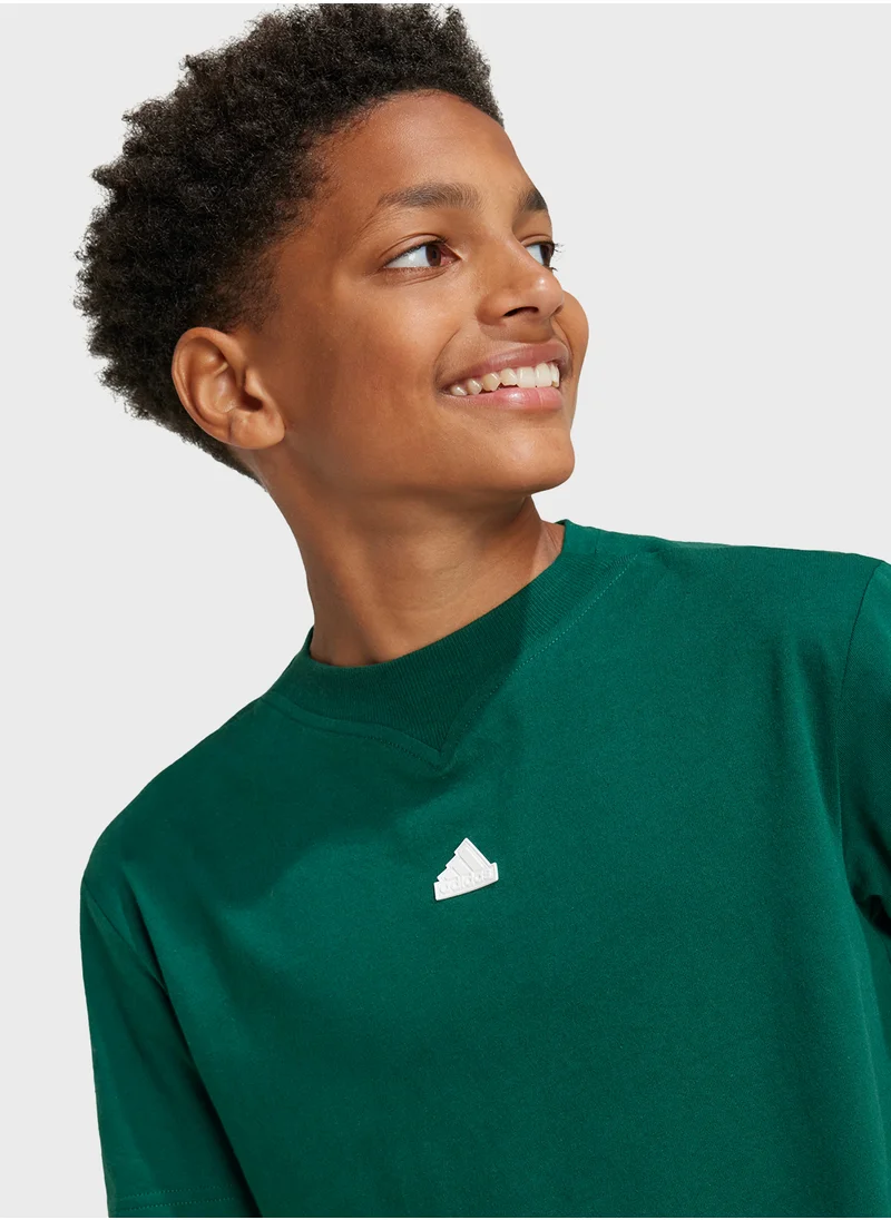 Adidas Youth Future Icon 3 Stripes T-Shirt