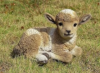 Hi-Line Gift Ltd Hi-Line Gift Ltd. Small Brown & White Baby Lamb Lying Down  - Image 1