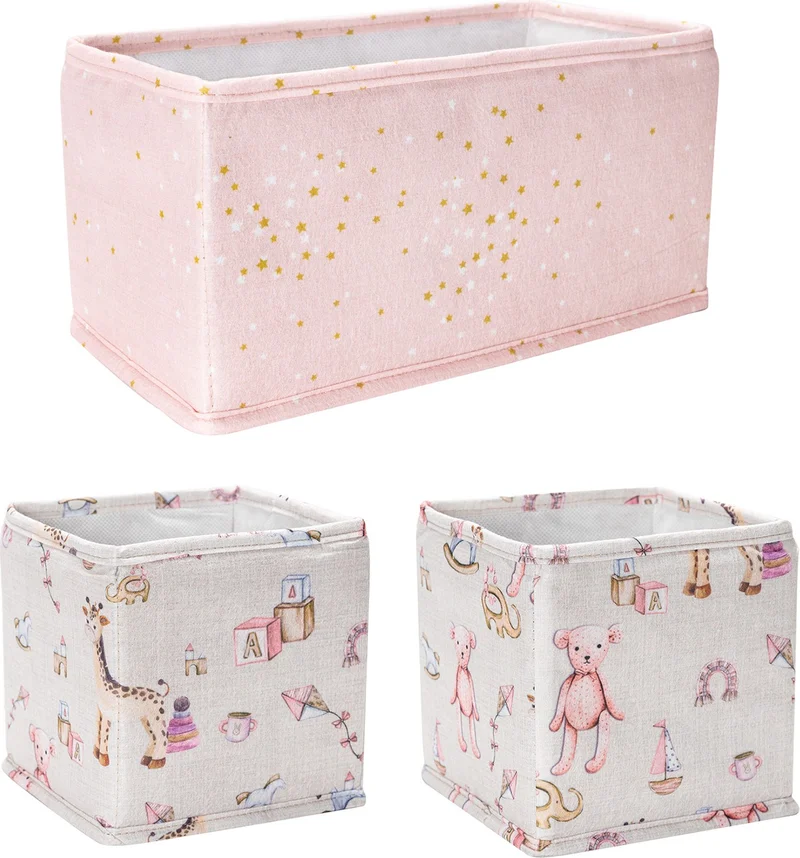 Faiend Baby Multi-Purpose Baby Girl Products Organizer Baby Care Drawer Organizer (3 Piece) Set