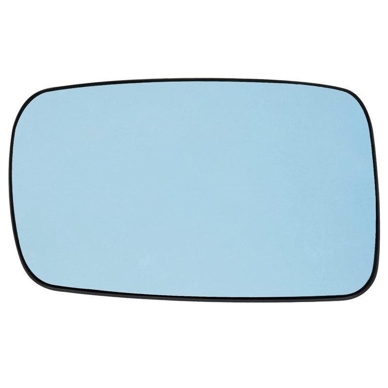 Driver Left Side Mirror Glass Assembly With Plastic Back Plate Heated Compatible with BMW 20002006 323 325 328 330 2Door 3 Series Only 20022008 BMW 745 750 760 E65 Blue Tint