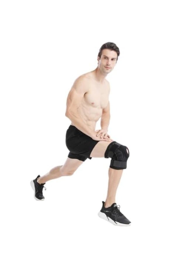 Knee Support with Stays - Adjustable Compression Brace for ACL, Ligament, Meniscus Injuries & Arthritis Pain Relief - Premium Stabilizer for Running and Fitness - Image 2