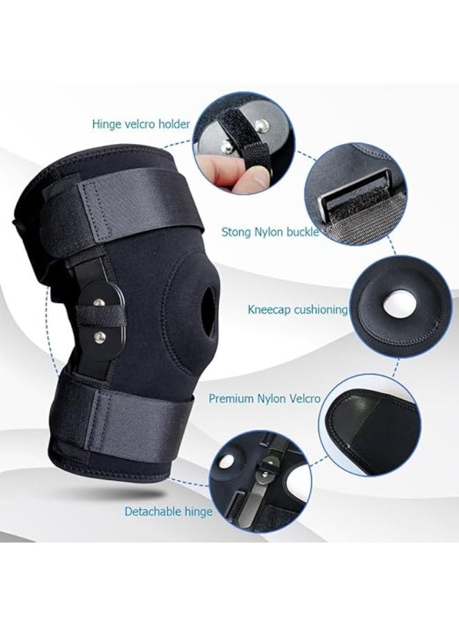 Knee Support with Stays - Adjustable Compression Brace for ACL, Ligament, Meniscus Injuries & Arthritis Pain Relief - Premium Stabilizer for Running and Fitness - Image 5
