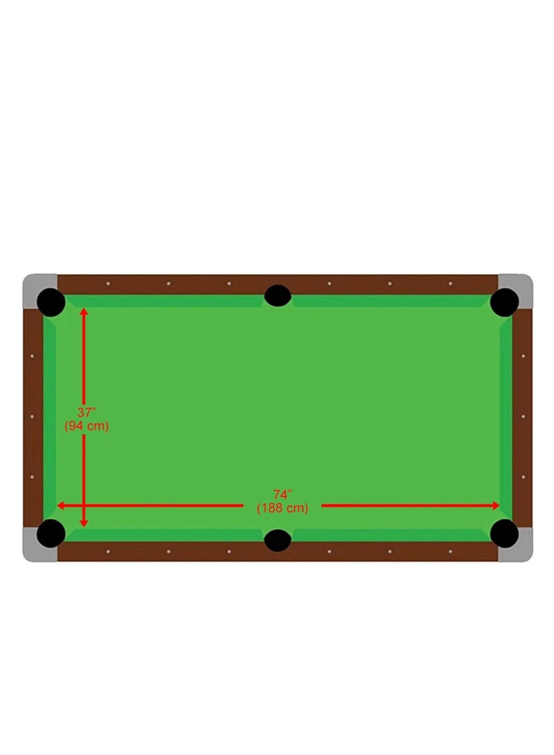 TORONTO Gp009 7Ft Pool/Billiard Table – Premium Green Felt, Smooth Mdf Surface, Adjustable Chromed Leg Levelers, Elegant Design For Home & Game Rooms - Green Color - Image 3