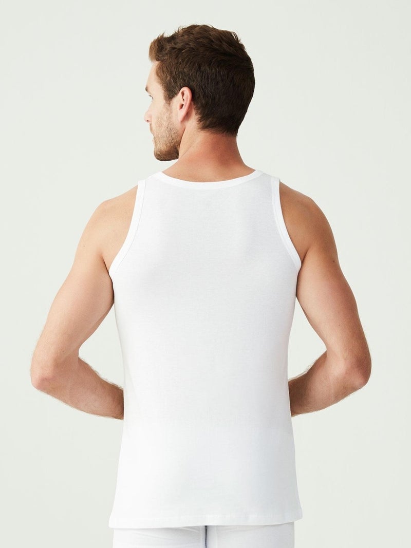 BASE. Polo Assn. - Men's White 2-Piece Undershirt 90000