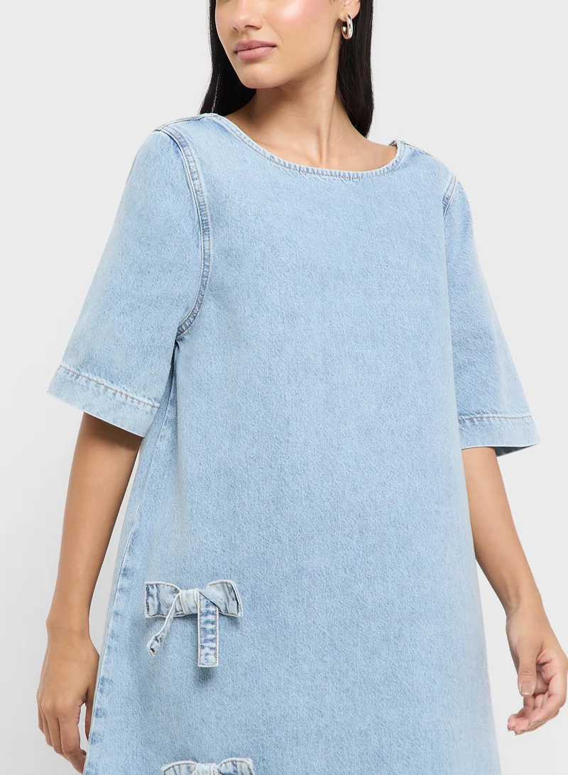 ONLY Denim Babydoll Dress