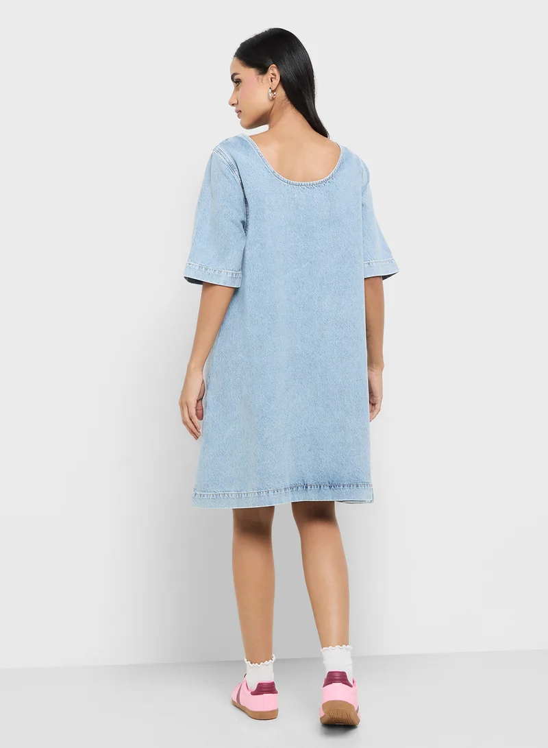 ONLY Denim Babydoll Dress