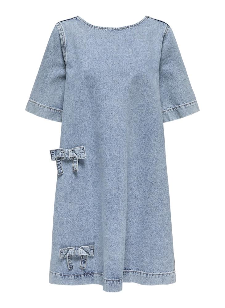 ONLY - Crew Neck Bow Detail Dress - Image 1