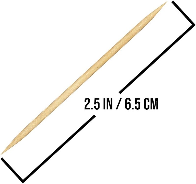 Mobi Lock 3000 Pieces Premium Bamboo Wooden Toothpicks - 6 Boxes of 500 Pieces - For Personal Hygiene, Disposable Appetizer Skewers, Cocktail Sticks or Arts & Crafts - by - Image 2