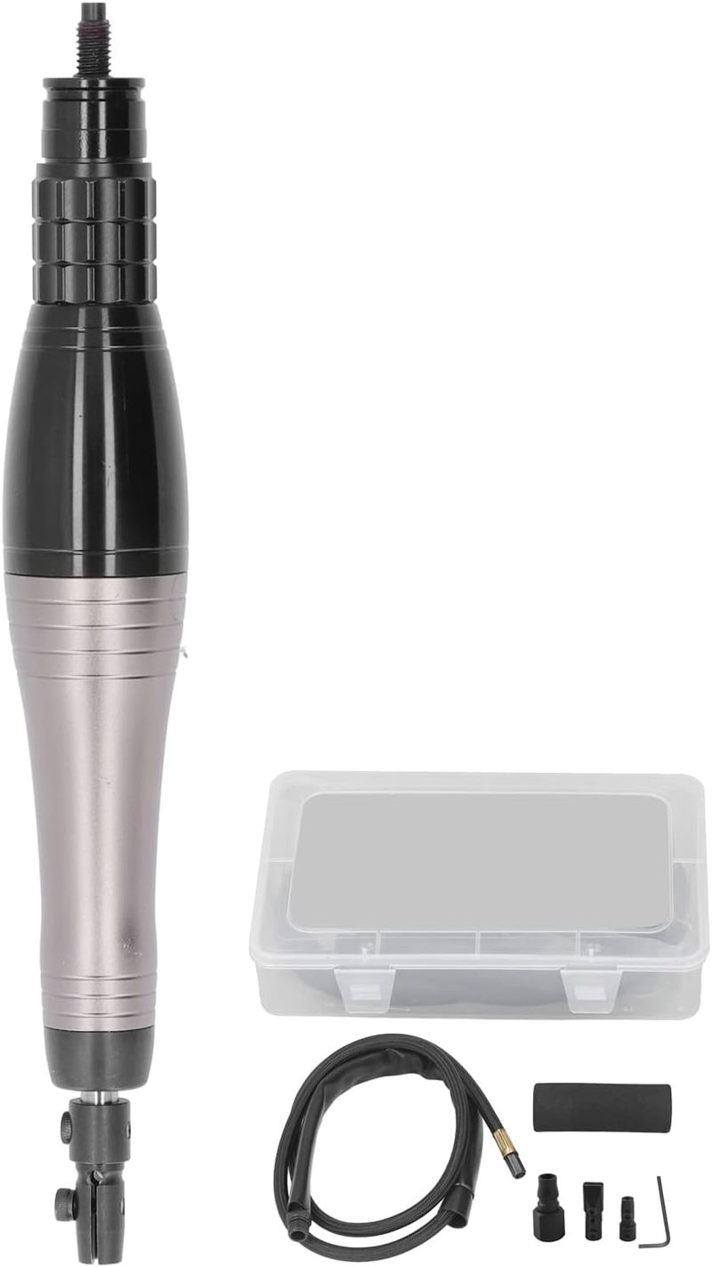 Air Pencil Grinder Kit - Aluminum Alloy Ultrasonic Polishing Machine for Glass Manufacturing - Internal Bearing Tool with Integrated Air Inlet Mesh Filter - Image 1