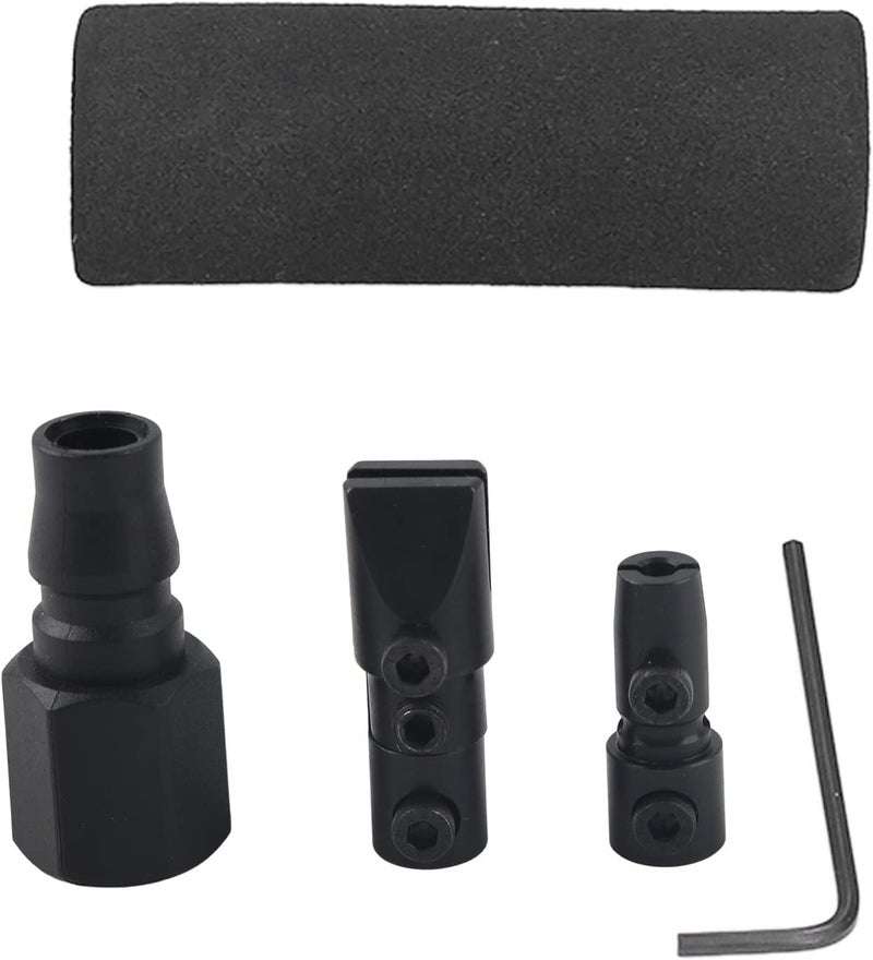 Air Pencil Grinder Kit - Aluminum Alloy Ultrasonic Polishing Machine for Glass Manufacturing - Internal Bearing Tool with Integrated Air Inlet Mesh Filter - Image 3