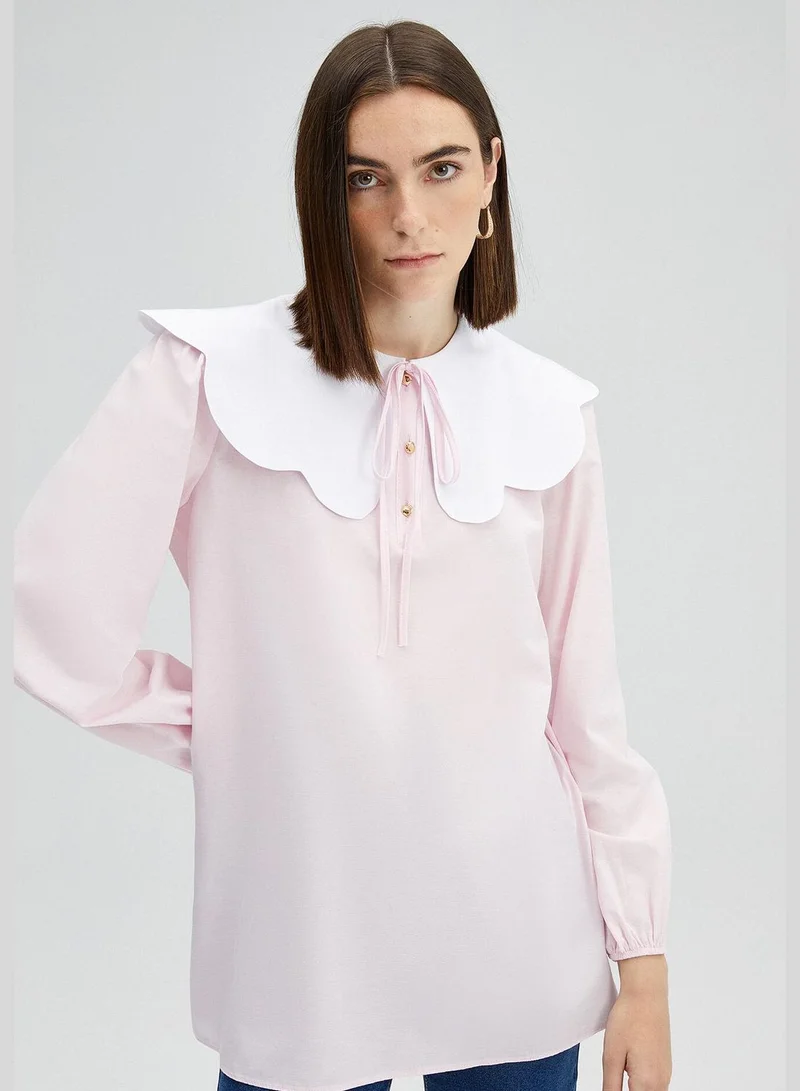 Touche CONTRAST COLLAR TUNIC