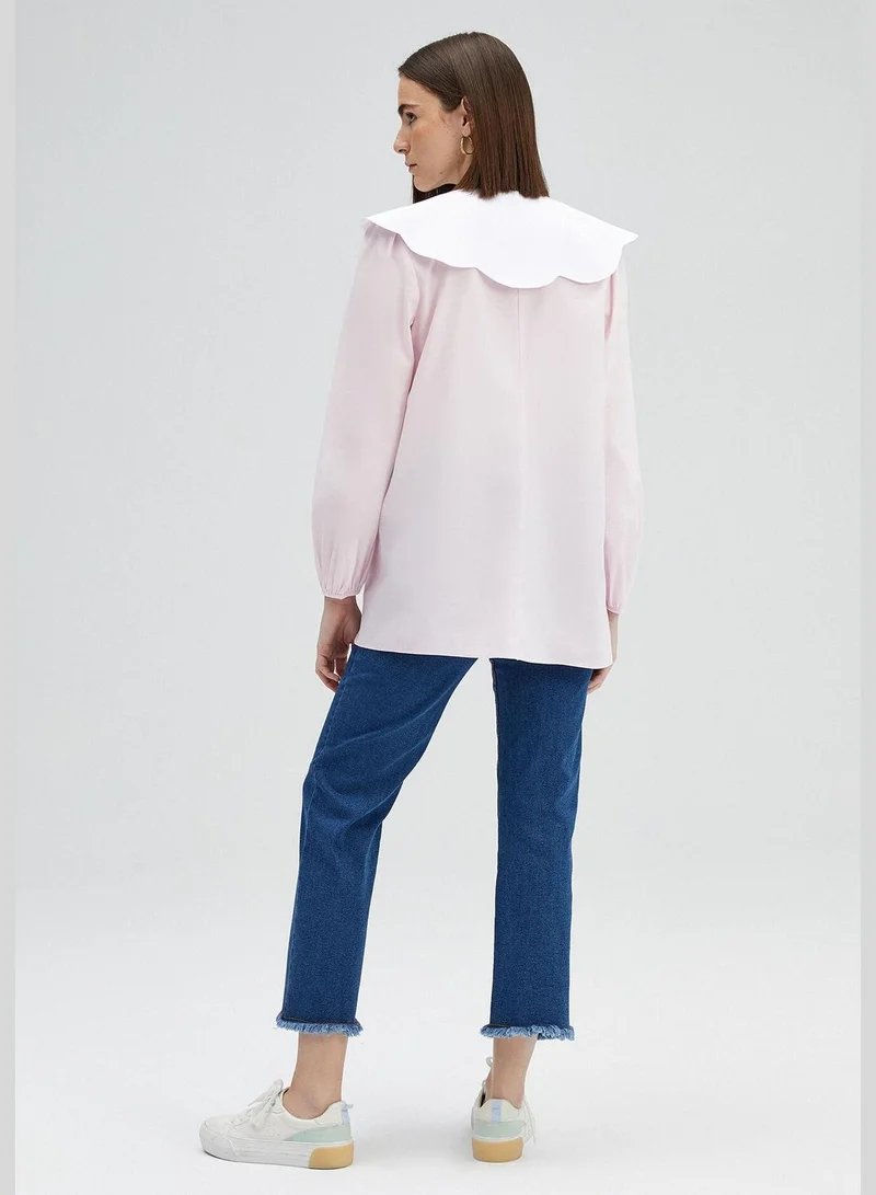 Touche CONTRAST COLLAR TUNIC