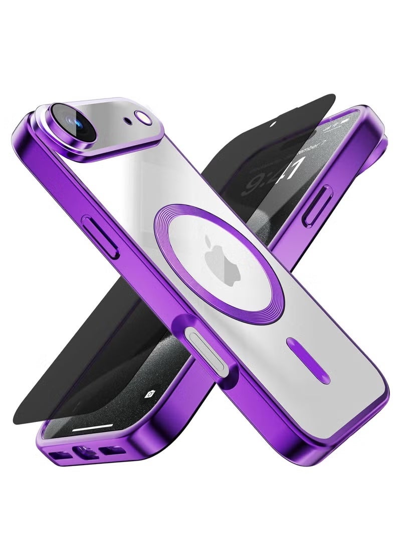 iPhone 17 Air Case with Magsafe – Shockproof Protective Cover with Privacy Tempered Glass, Full Camera Lens Protection, Slim & Durable Design for 6.5-Inch iPhone 17 Air - Image 1