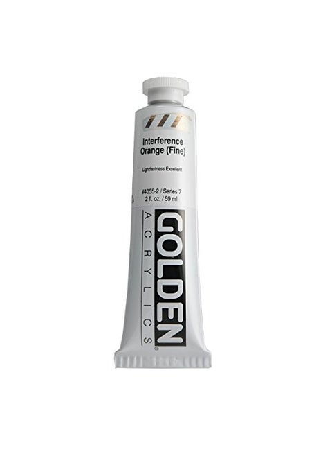 Golden Heavy Body Acrylic Paints 59ML Interference Orange (Fine)