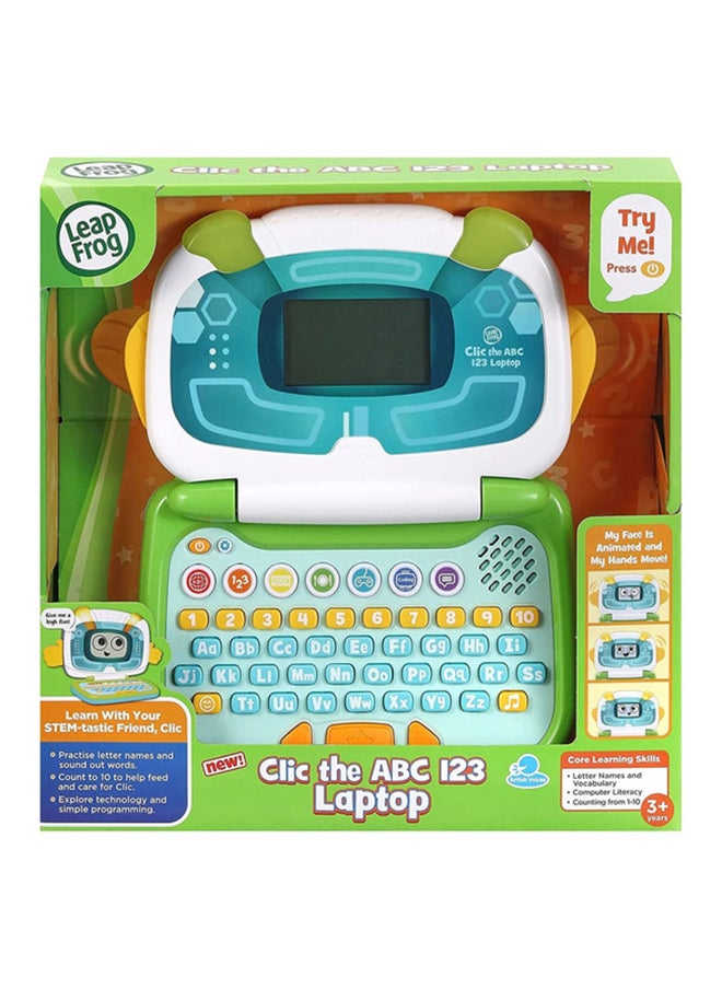 LeapFrog ABC 123 Clic Laptop - Educational Toy for Kids 3+, Letter & Number Learning Computer, 24x20.5cm  - Image 2
