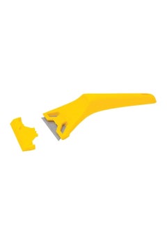 KNP KNP Window Scraper with Blade 60mm Yellow is a durable and efficient cleaning tool designed for removing paint stickers glue and debris from glass surfaces.  - Image 1