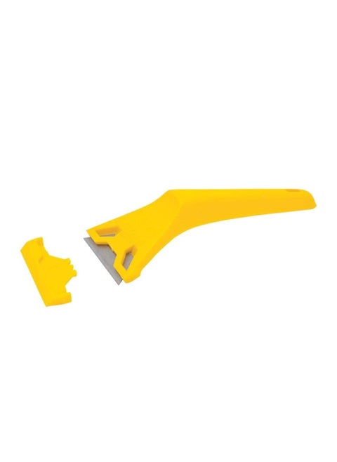 KNP Window Scraper with Blade 60mm Yellow is a durable and efficient cleaning tool designed for removing paint stickers glue and debris from glass surfaces.
