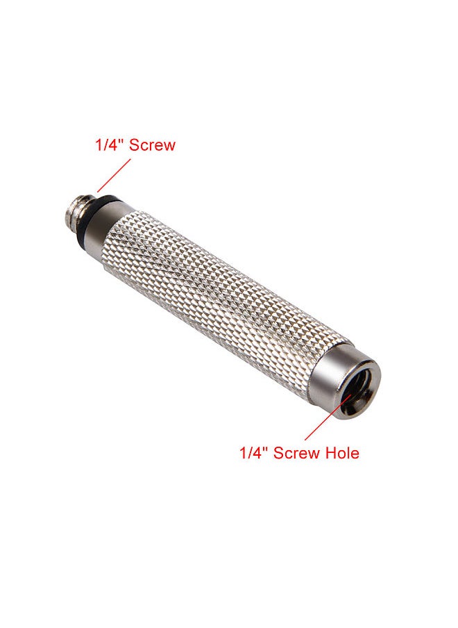 ANDOER - Andoer 1/4" Extending Thread Screw Rod for Ricoh Theta S & M15 for LG 360 Cam for Samsung Gear 360 or 1/4" Screw Hole Digital Camera Camcorder - Image 1
