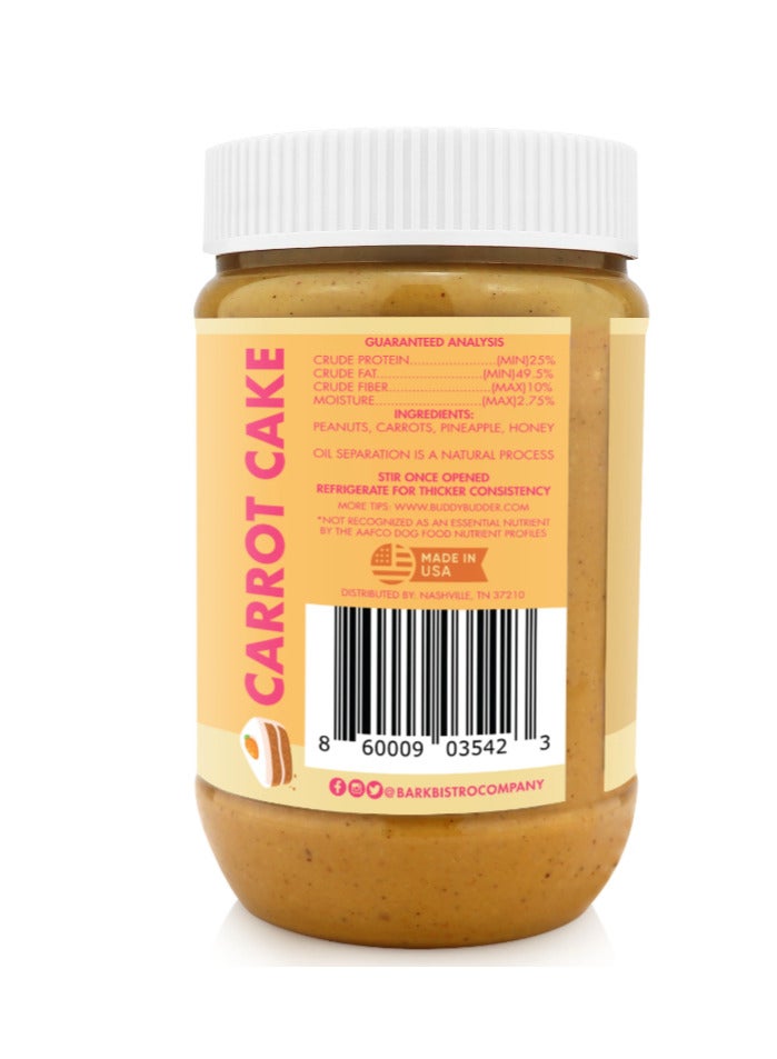 بارك بيسترو بودي بدر سكويز – زبدة فول سوداني طبيعية 100٪ للكلاب، مصنوعة في الولايات المتحدة الأمريكية، [480 جرام | 17 أونصة] 🐶 - Image 2