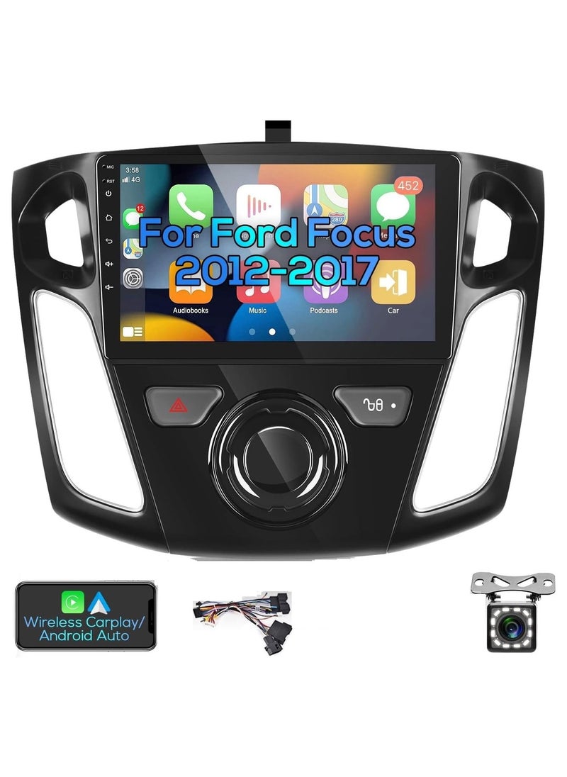 SHEZA STAR Android Screen For Ford Focus 2012 To 2018 2GB RAM 32GB Memory Support Apple Carplay Android Auto Full HD Touch Screen built In Bluetooth USB Radio WiFi Play Store Backup Camera included  - Image 1