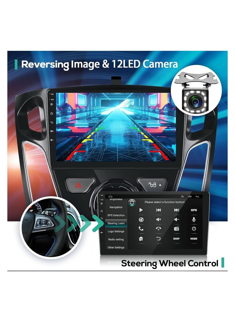 SHEZA STAR Android Screen For Ford Focus 2012 To 2018 2GB RAM 32GB Memory Support Apple Carplay Android Auto Full HD Touch Screen built In Bluetooth USB Radio WiFi Play Store Backup Camera included  - Image 4