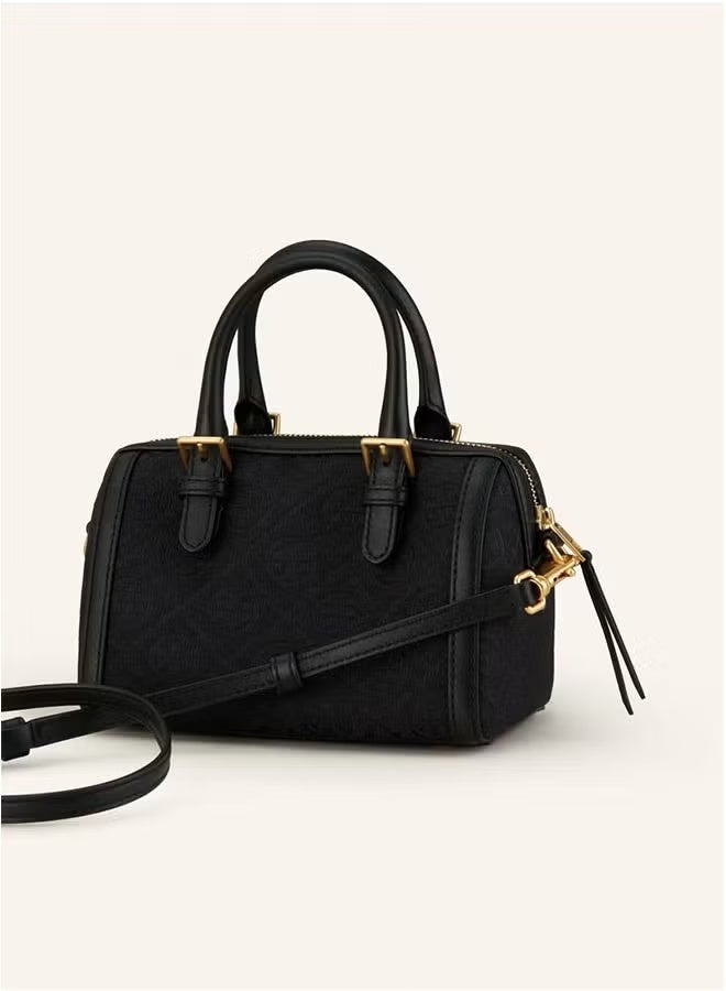 توري بورش TORY BURCH T Monogram حقيبة براميل صغيرة - Image 2