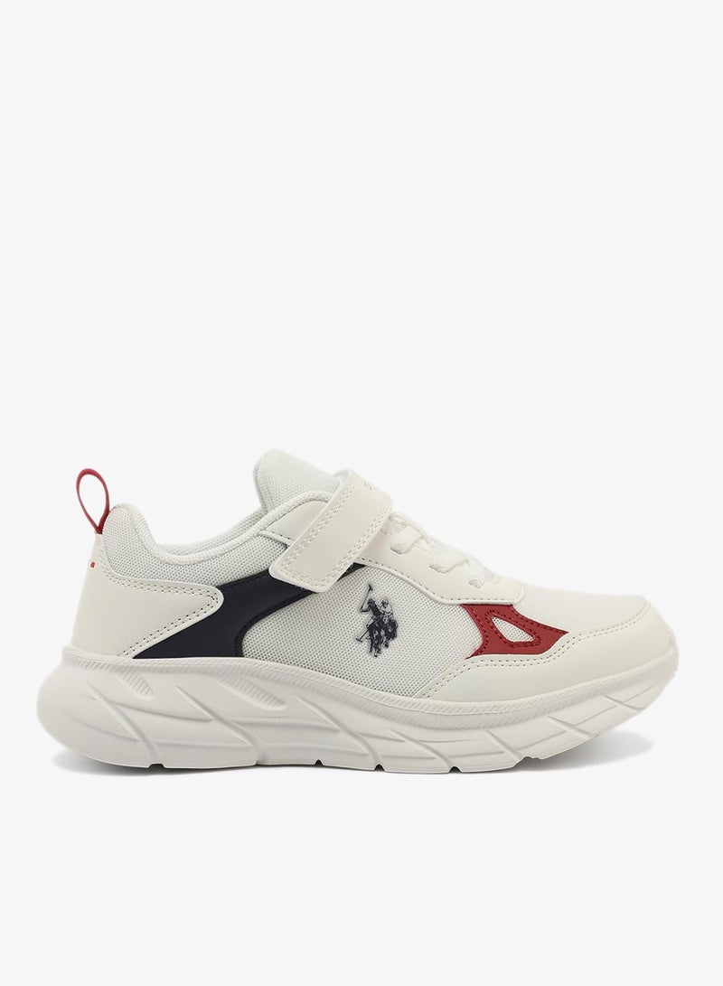 U.S. Polo Assn. أحذية بلاس جونيور للأطفال - أبيض - Image 1