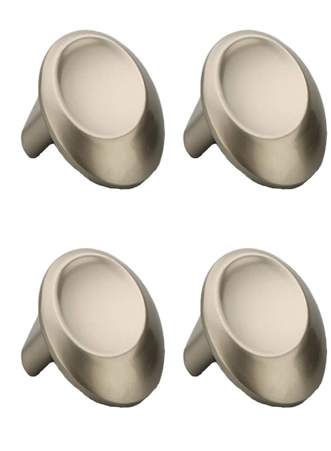 FITTINGO Model 1627 Round Drawer Knobs Premium Zinc Material, Smooth Satin Finish, Durable Modern Cabinet Handles for Kitchen, Wardrobe, Dresser, Furniture Accessories - Pack of 4 - Image 1