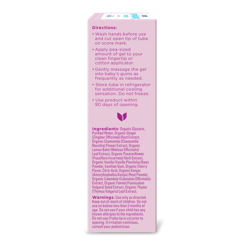 Hyland's Baby Organic Night Oral Soothing Gel, with Chamomile, Calendula, and Fennel, Cooling Gel for Oral Discomfort, Easy-to-Apply, Ages 2 Months and Up, 0.53 Ounce - Image 5