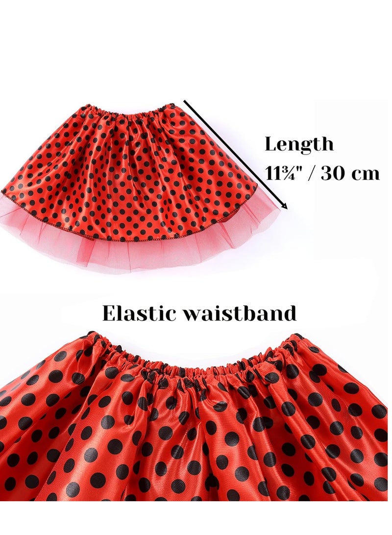 SYOSI Princess Girls Dress Up Trunk Clothes for Kids Toddler Pretend Play Ladybug Bee Butterfly Costume Magic Wand Headband Accessories - Image 3