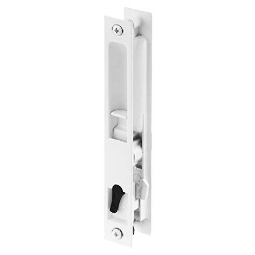 Prime-Line C 1226 Diecast Non-Keyed Patio Sliding Door Handle Set for 1 In. to 1-1/8 In. Thick Sliding Glass Doors, White (Single Pack) - Image 4