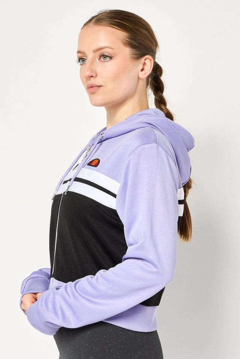 Ellesse هودي رياضي نسائي بأكمام طويلة مناسب في الهواء الطلق بسحاب كامل، متعدد الألوان - Image 4